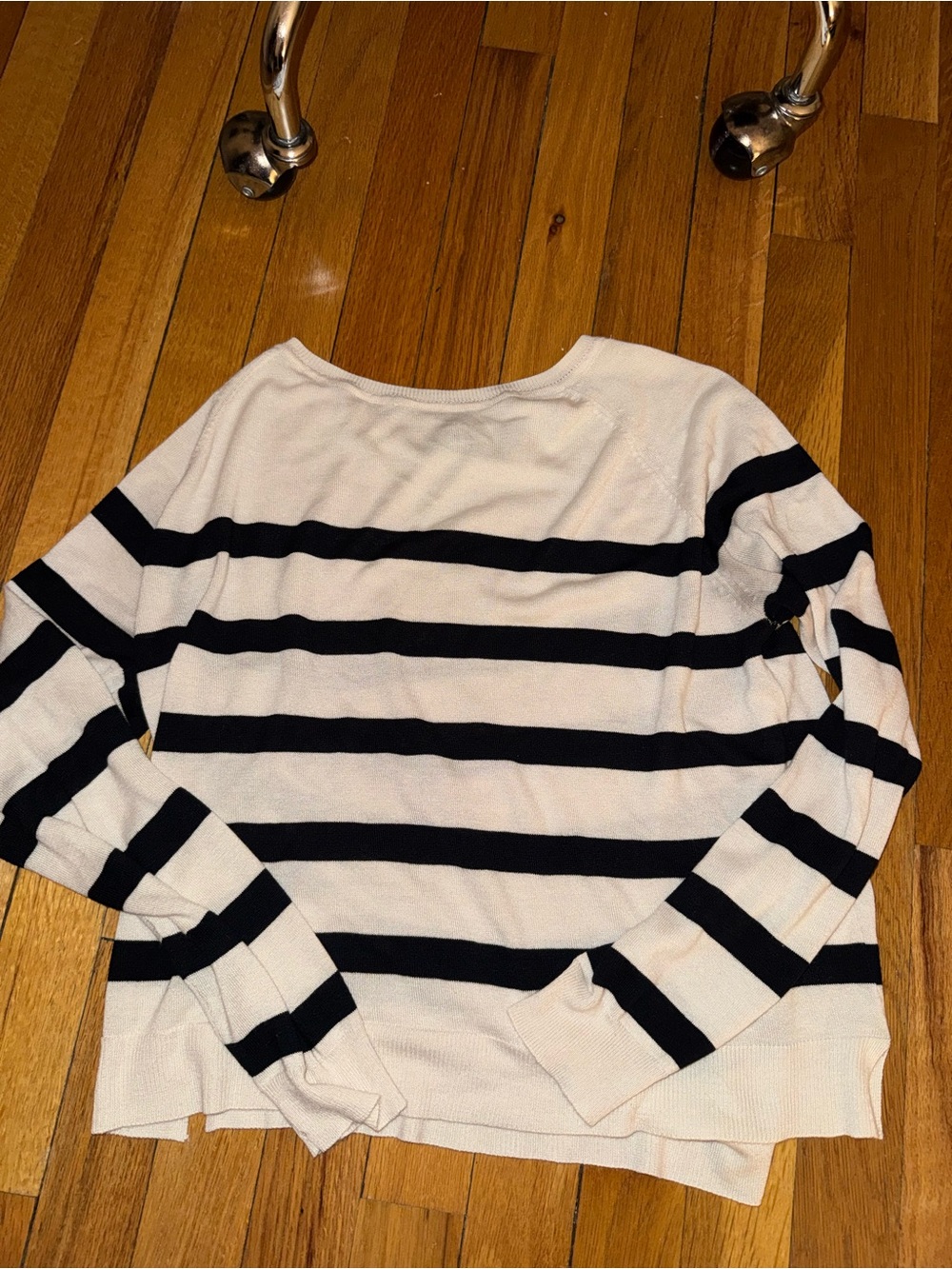 Zara Striped Crewneck Thin Sweater